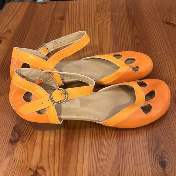 Lostis Chunky women's shoes sandals plus size leather shoes size 43 - Picture 7 of 13